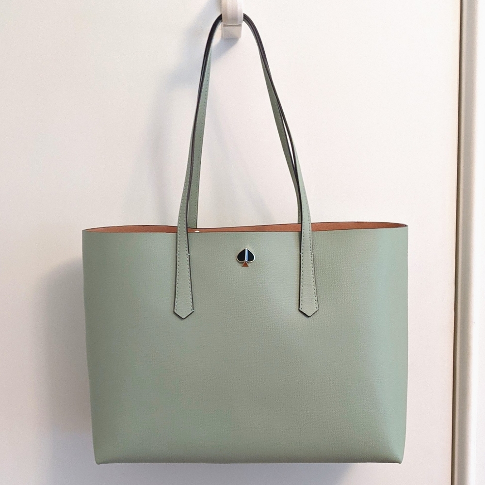 Kate Spade Pistachio Green Large Molly Tote Bag - Picture 2 of 8